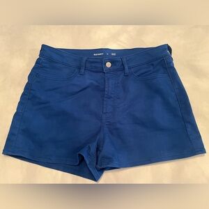 Old Navy Women's High Rise WOW Shorts in Royal Blue